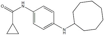 N-[4-(cyclooctylamino)phenyl]cyclopropanecarboxamide Struktur