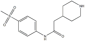 N-[4-(methylsulfonyl)phenyl]-2-piperidin-4-ylacetamide Struktur