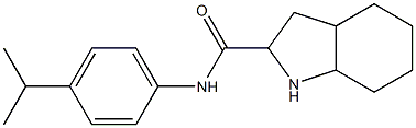 N-[4-(propan-2-yl)phenyl]-octahydro-1H-indole-2-carboxamide Struktur