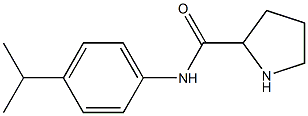 N-[4-(propan-2-yl)phenyl]pyrrolidine-2-carboxamide Struktur