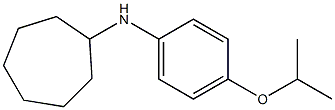 N-[4-(propan-2-yloxy)phenyl]cycloheptanamine Struktur