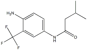 N-[4-amino-3-(trifluoromethyl)phenyl]-3-methylbutanamide Struktur