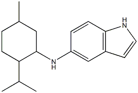 N-[5-methyl-2-(propan-2-yl)cyclohexyl]-1H-indol-5-amine Struktur