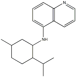 N-[5-methyl-2-(propan-2-yl)cyclohexyl]quinolin-5-amine Struktur