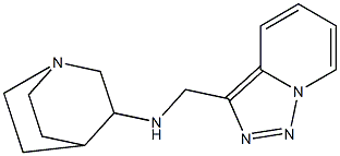 N-{[1,2,4]triazolo[3,4-a]pyridin-3-ylmethyl}-1-azabicyclo[2.2.2]octan-3-amine Struktur