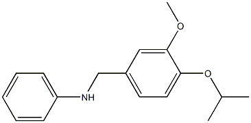 N-{[3-methoxy-4-(propan-2-yloxy)phenyl]methyl}aniline Struktur