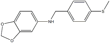 N-{[4-(methylsulfanyl)phenyl]methyl}-2H-1,3-benzodioxol-5-amine Struktur