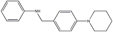 N-{[4-(piperidin-1-yl)phenyl]methyl}aniline Struktur