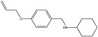 N-{[4-(prop-2-en-1-yloxy)phenyl]methyl}cyclohexanamine Struktur