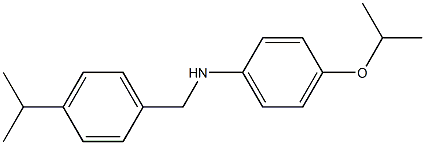 N-{[4-(propan-2-yl)phenyl]methyl}-4-(propan-2-yloxy)aniline Struktur