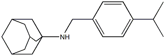 N-{[4-(propan-2-yl)phenyl]methyl}adamantan-1-amine Struktur