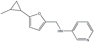 N-{[5-(2-methylcyclopropyl)furan-2-yl]methyl}pyridin-3-amine Struktur