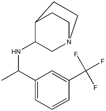 N-{1-[3-(trifluoromethyl)phenyl]ethyl}-1-azabicyclo[2.2.2]octan-3-amine Struktur