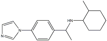 N-{1-[4-(1H-imidazol-1-yl)phenyl]ethyl}-2-methylcyclohexan-1-amine Struktur