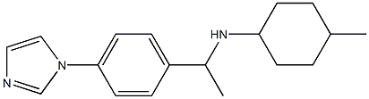 N-{1-[4-(1H-imidazol-1-yl)phenyl]ethyl}-4-methylcyclohexan-1-amine Struktur