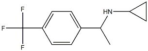 N-{1-[4-(trifluoromethyl)phenyl]ethyl}cyclopropanamine Struktur