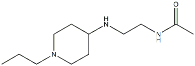 N-{2-[(1-propylpiperidin-4-yl)amino]ethyl}acetamide Struktur