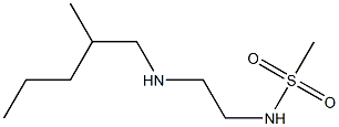 N-{2-[(2-methylpentyl)amino]ethyl}methanesulfonamide Struktur