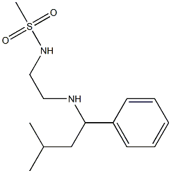 N-{2-[(3-methyl-1-phenylbutyl)amino]ethyl}methanesulfonamide Struktur