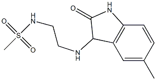 N-{2-[(5-methyl-2-oxo-2,3-dihydro-1H-indol-3-yl)amino]ethyl}methanesulfonamide Struktur