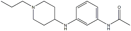 N-{3-[(1-propylpiperidin-4-yl)amino]phenyl}acetamide Struktur