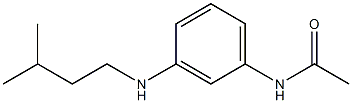 N-{3-[(3-methylbutyl)amino]phenyl}acetamide Struktur