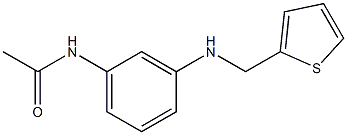 N-{3-[(thiophen-2-ylmethyl)amino]phenyl}acetamide Struktur