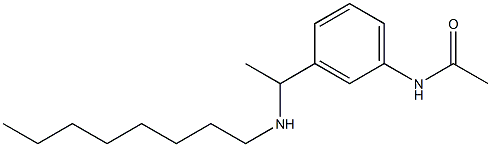 N-{3-[1-(octylamino)ethyl]phenyl}acetamide Struktur