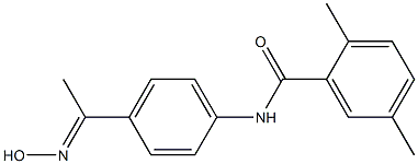 N-{4-[1-(hydroxyimino)ethyl]phenyl}-2,5-dimethylbenzamide Struktur