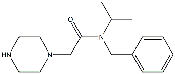 N-benzyl-2-(piperazin-1-yl)-N-(propan-2-yl)acetamide Struktur