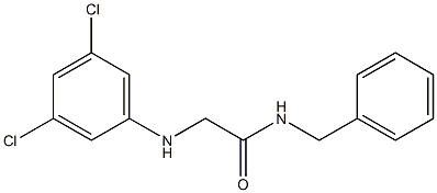 N-benzyl-2-[(3,5-dichlorophenyl)amino]acetamide Struktur