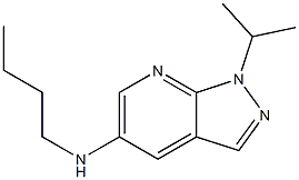 N-butyl-1-(propan-2-yl)-1H-pyrazolo[3,4-b]pyridin-5-amine Struktur