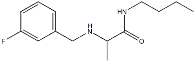 N-butyl-2-{[(3-fluorophenyl)methyl]amino}propanamide Struktur