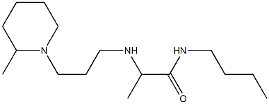 N-butyl-2-{[3-(2-methylpiperidin-1-yl)propyl]amino}propanamide Struktur