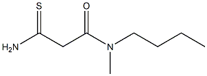 N-butyl-2-carbamothioyl-N-methylacetamide Struktur