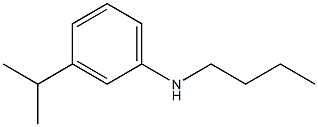 N-butyl-3-(propan-2-yl)aniline Struktur