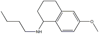 N-butyl-6-methoxy-1,2,3,4-tetrahydronaphthalen-1-amine Struktur