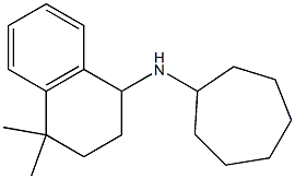 N-cycloheptyl-4,4-dimethyl-1,2,3,4-tetrahydronaphthalen-1-amine Struktur