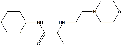 N-cyclohexyl-2-{[2-(morpholin-4-yl)ethyl]amino}propanamide Struktur