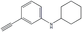 N-cyclohexyl-3-ethynylaniline Struktur