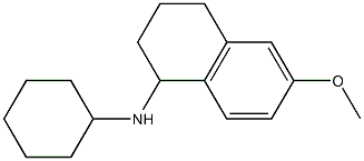 N-cyclohexyl-6-methoxy-1,2,3,4-tetrahydronaphthalen-1-amine Struktur