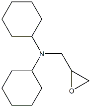 N-cyclohexyl-N-(oxiran-2-ylmethyl)cyclohexanamine Struktur