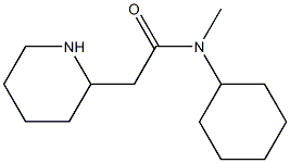 N-cyclohexyl-N-methyl-2-(piperidin-2-yl)acetamide Struktur