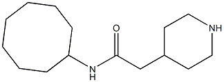 N-cyclooctyl-2-piperidin-4-ylacetamide Struktur