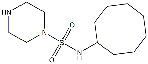 N-cyclooctylpiperazine-1-sulfonamide Struktur