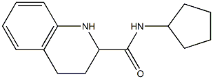 N-cyclopentyl-1,2,3,4-tetrahydroquinoline-2-carboxamide Struktur