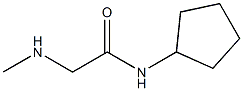 N-cyclopentyl-2-(methylamino)acetamide Struktur