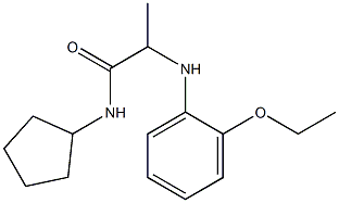 N-cyclopentyl-2-[(2-ethoxyphenyl)amino]propanamide Struktur