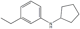 N-cyclopentyl-3-ethylaniline Struktur