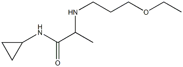 N-cyclopropyl-2-[(3-ethoxypropyl)amino]propanamide Struktur